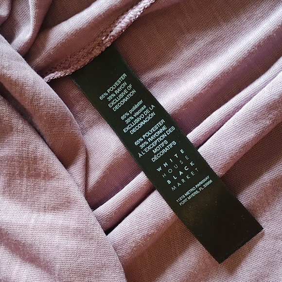 WOMEN: WHITE HOUSE BLACK MARKET LILAC PLUM BLOUSE - Picture 9 of 12